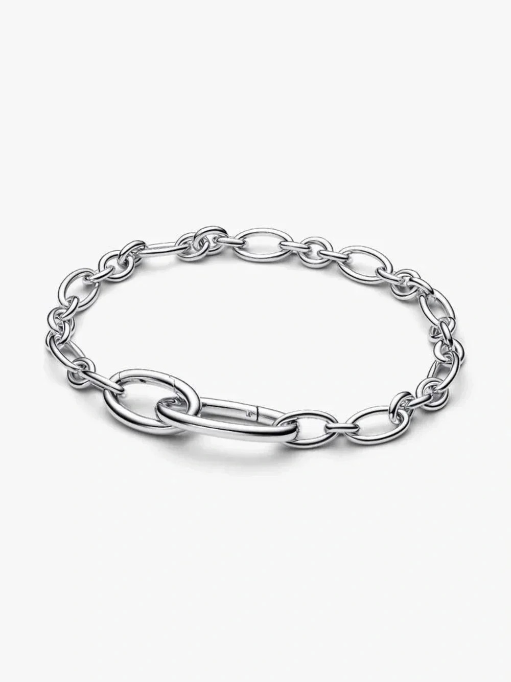 Pandora Polished Silver Cable Link Bracelet